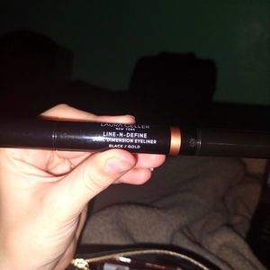 Black and gold eyeliner